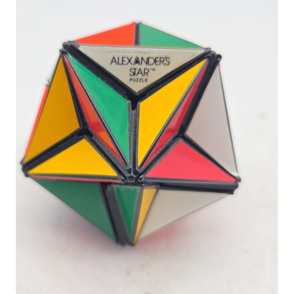 Alexander's Star puzzle by Ideal Toy Co. 1982 Vintage Rubik's Cube Style Puzzle